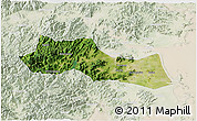 Satellite 3D Map of Huangyan, lighten