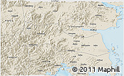 Shaded Relief 3D Map of Huangyan