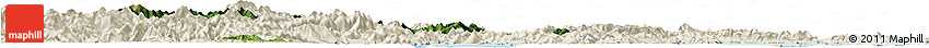 Satellite Horizon Map of Huangyan, shaded relief outside