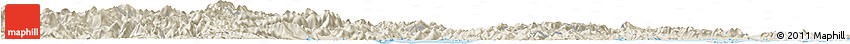 Shaded Relief Horizon Map of Huangyan