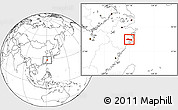 Blank Location Map of Huangyan