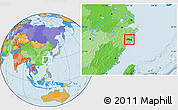 Political Location Map of Huangyan