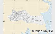 Classic Style Map of Huangyan, single color outside