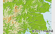Physical Map of Huangyan