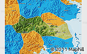 Satellite Map of Huangyan, political outside