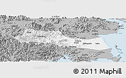 Gray Panoramic Map of Huangyan