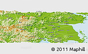 Physical Panoramic Map of Huangyan