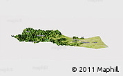 Satellite Panoramic Map of Huangyan, cropped outside