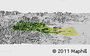 Satellite Panoramic Map of Huangyan, lighten, desaturated