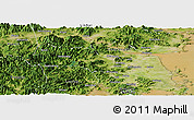 Satellite Panoramic Map of Huangyan