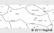 Blank Simple Map of Huangyan