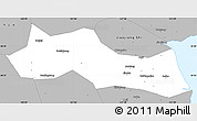 Gray Simple Map of Huangyan