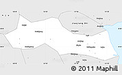 Silver Style Simple Map of Huangyan