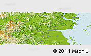 Physical Panoramic Map of Jiaojiang Shi