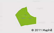 Physical 3D Map of Jiaxing, cropped outside