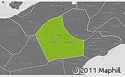 Physical 3D Map of Jiaxing, desaturated