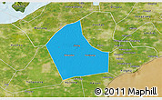Political 3D Map of Jiaxing, satellite outside
