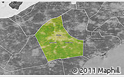 Satellite 3D Map of Jiaxing, desaturated