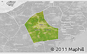 Satellite 3D Map of Jiaxing, lighten, desaturated