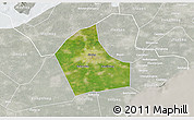 Satellite 3D Map of Jiaxing, lighten, semi-desaturated
