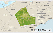 Satellite 3D Map of Jiaxing, shaded relief outside