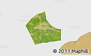 Satellite 3D Map of Jiaxing, single color outside