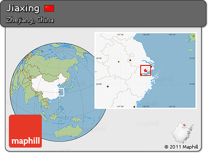 Savanna Style Location Map of Jiaxing, highlighted country
