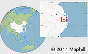 Savanna Style Location Map of Jiaxing, highlighted country