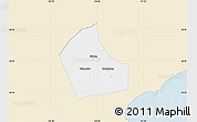 Classic Style Map of Jiaxing, single color outside