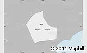 Gray Map of Jiaxing, single color outside