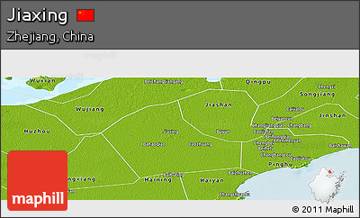 Physical Panoramic Map of Jiaxing