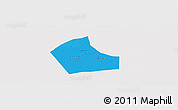 Political Panoramic Map of Jiaxing, cropped outside