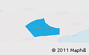 Political Panoramic Map of Jiaxing, single color outside