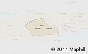 Shaded Relief Panoramic Map of Jiaxing, lighten