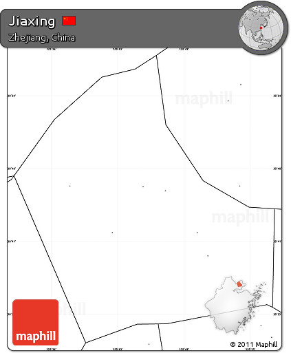 Blank Simple Map of Jiaxing, no labels