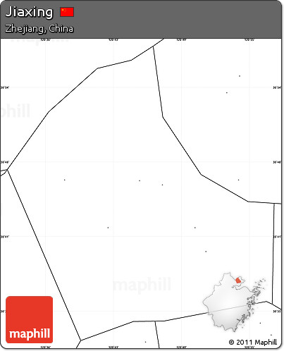 Blank Simple Map of Jiaxing, no labels