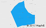 Political Simple Map of Jiaxing, single color outside, borders and labels