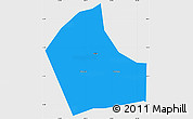 Political Simple Map of Jiaxing, single color outside