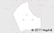Silver Style Simple Map of Jiaxing, cropped outside