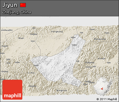 Classic Style 3D Map of Jiyun