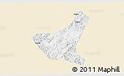 Classic Style 3D Map of Jiyun, single color outside