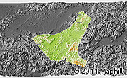 Physical 3D Map of Jiyun, darken, desaturated