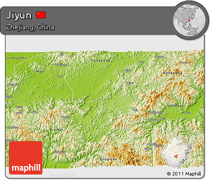 Physical 3D Map of Jiyun