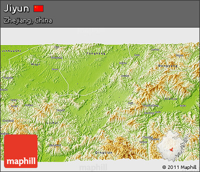 Physical 3D Map of Jiyun