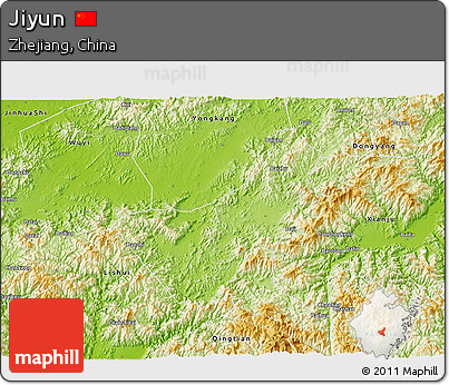 Physical 3D Map of Jiyun