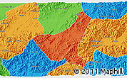 Political 3D Map of Jiyun