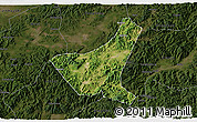 Satellite 3D Map of Jiyun, darken