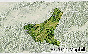 Satellite 3D Map of Jiyun, lighten