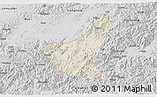 Shaded Relief 3D Map of Jiyun, desaturated