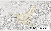 Shaded Relief 3D Map of Jiyun, lighten, semi-desaturated